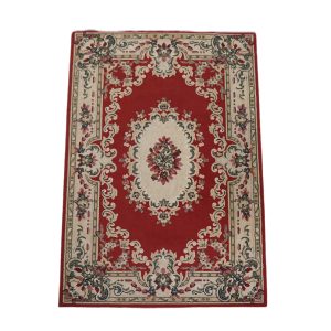 Oosters vloerkleed/tapijt met rood/beige en groen, 267 x 180 cm