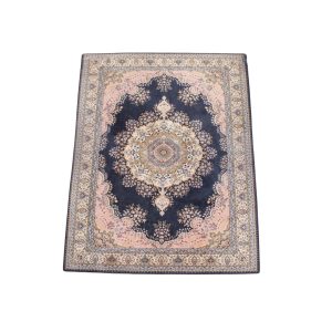 Mooi vloerkleed met voornamelijk roze en donkerblauw met prachtig patroon 240x170cm