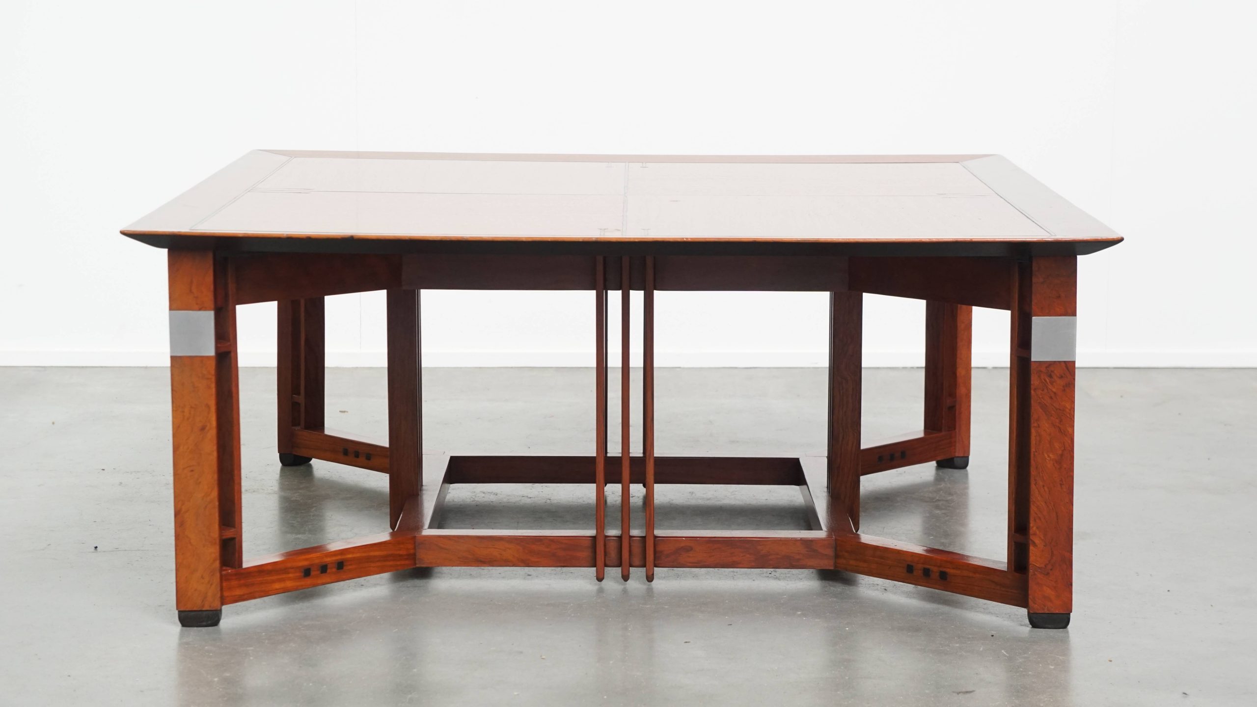 Prachtige, grote en luxe vierkante Art Deco salontafel van Schuitema uit de Decoforma serie - Afbeelding 2