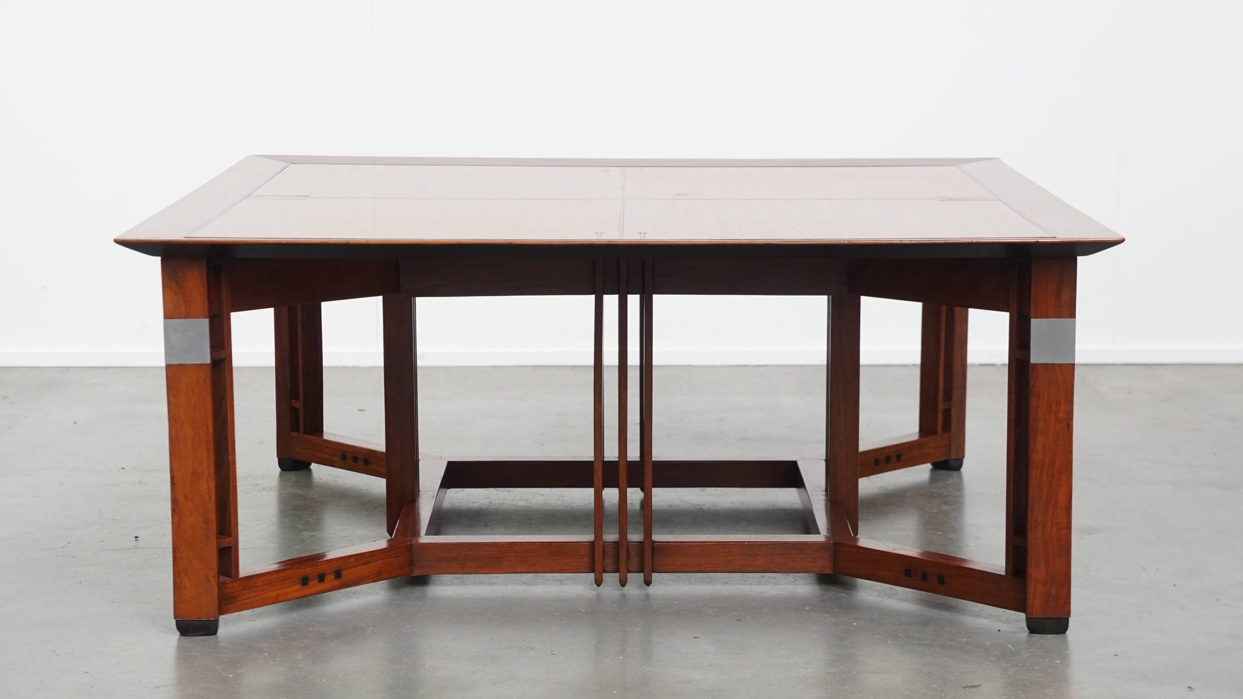 Prachtige, grote en luxe vierkante Art Deco salontafel van Schuitema uit de Decoforma serie - Afbeelding 3