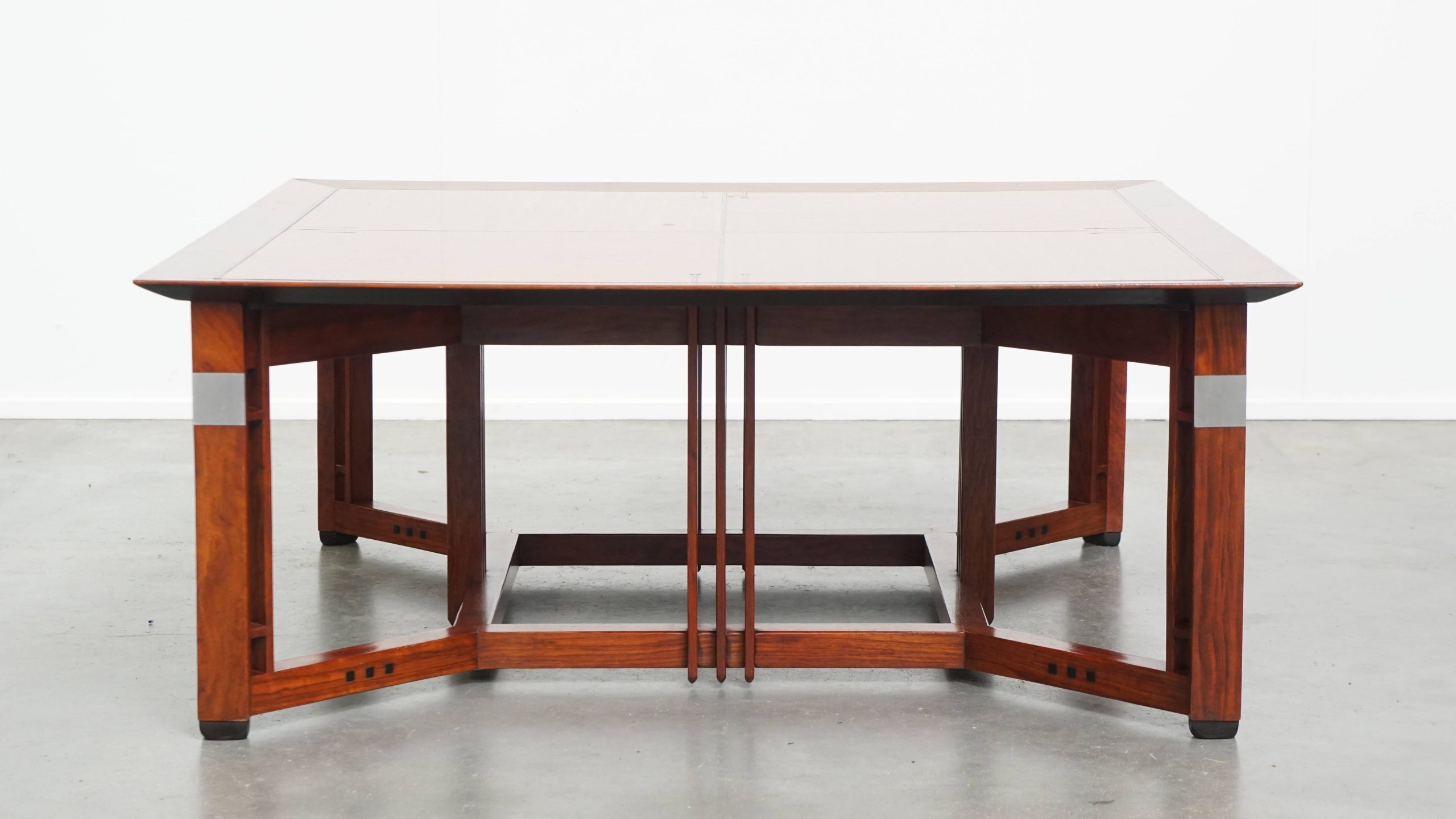 Prachtige, grote en luxe vierkante Art Deco salontafel van Schuitema uit de Decoforma serie - Afbeelding 4