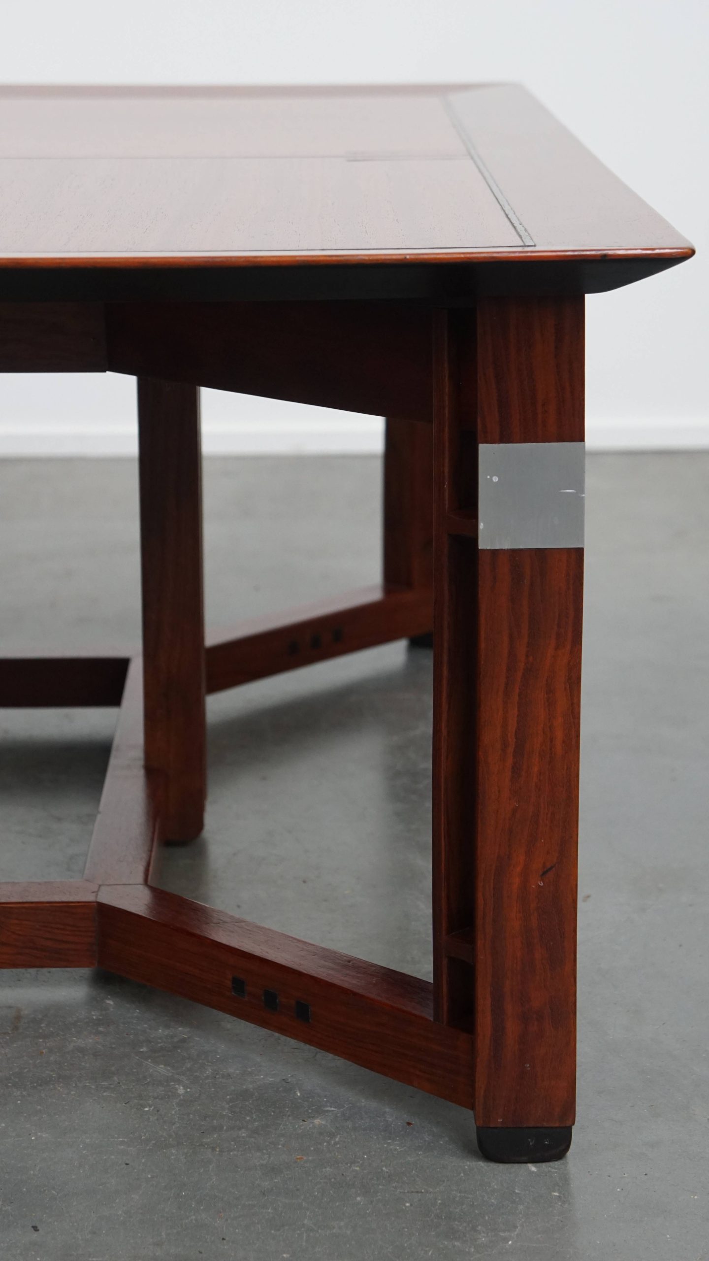 Prachtige, grote en luxe vierkante Art Deco salontafel van Schuitema uit de Decoforma serie - Afbeelding 11