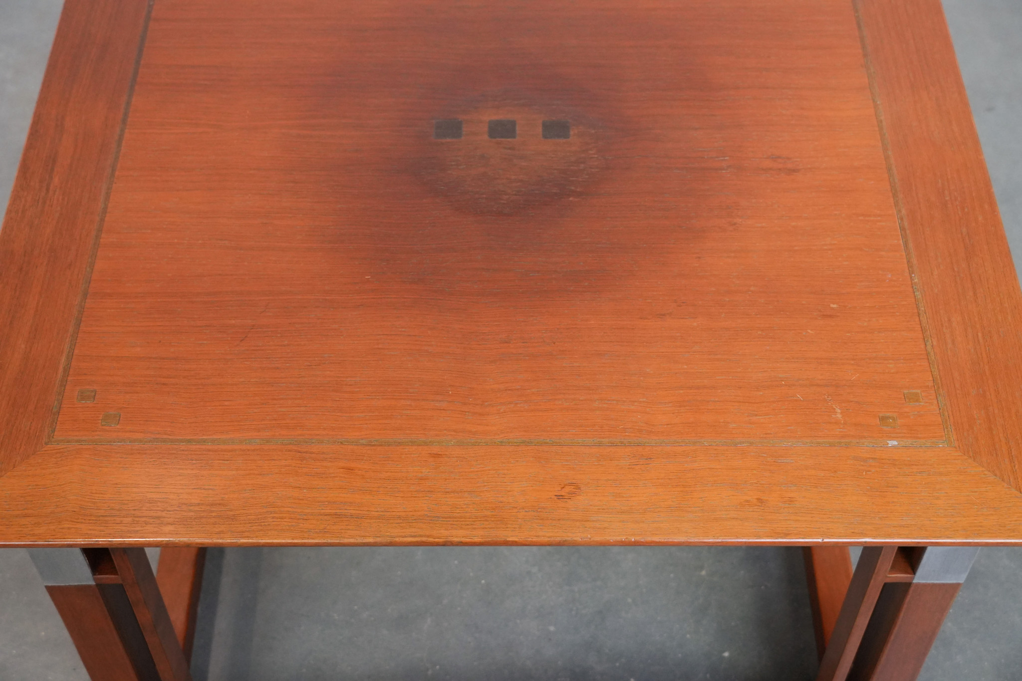 Mooie vierkante design Art Deco bijzet/salontafel van Schuitema uit de Decoforma serie - Afbeelding 7