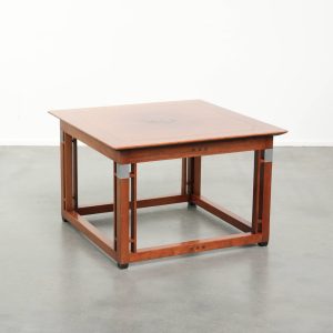 Vintage vierkante Art Deco design bijzet/ salontafel van Schuitema uit de Decoforma serie