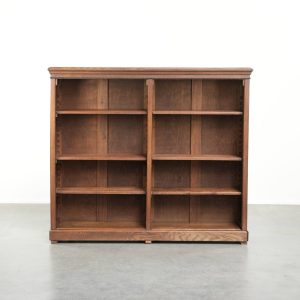 Handige antieke Hollandse eikenhouten boekenkast uit begin 20e eeuw met een correcte uitstraling