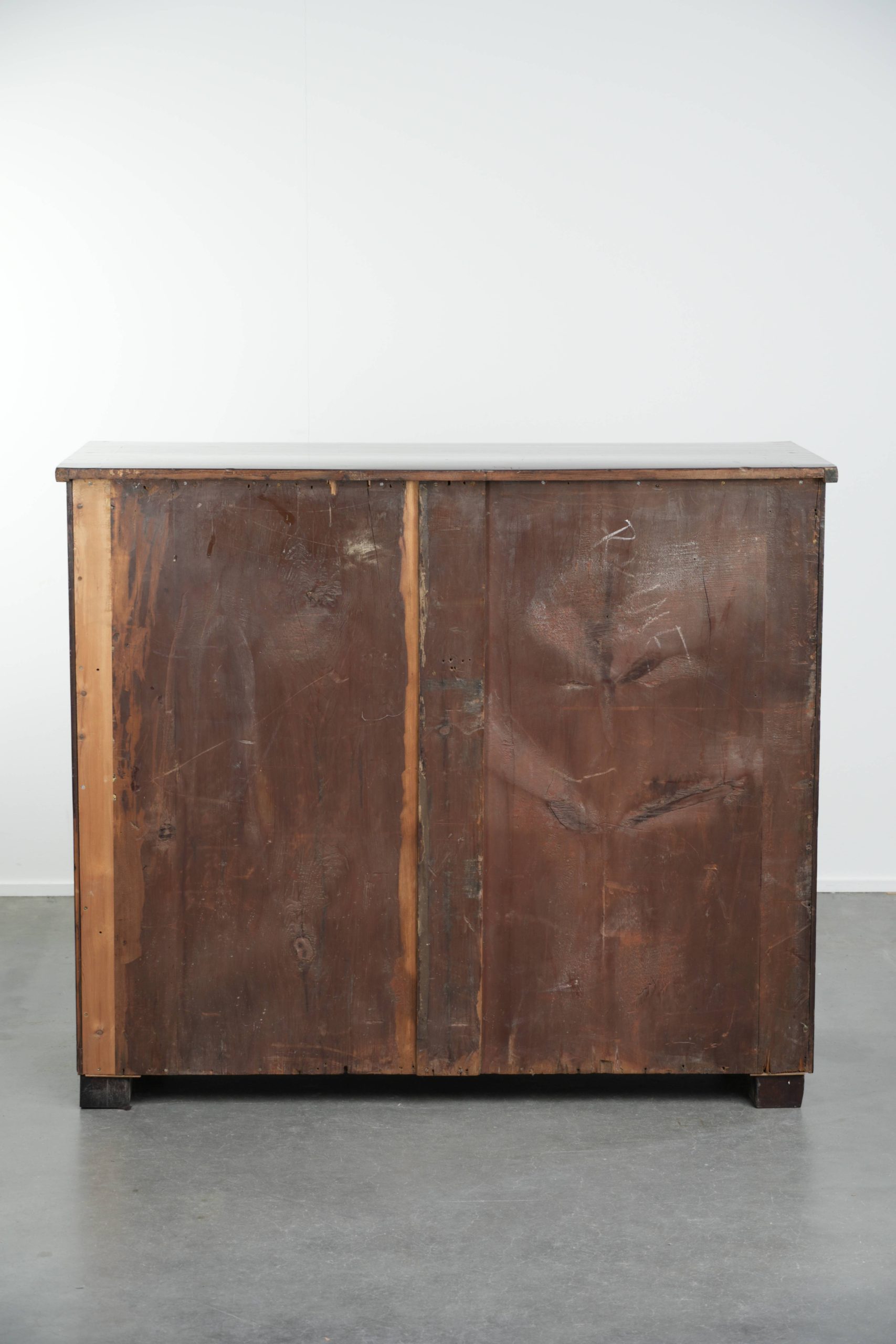 Grote antieke Engelse ladekast/ commode uit begin 19e eeuw met 5 lades en prachtige details - Afbeelding 5