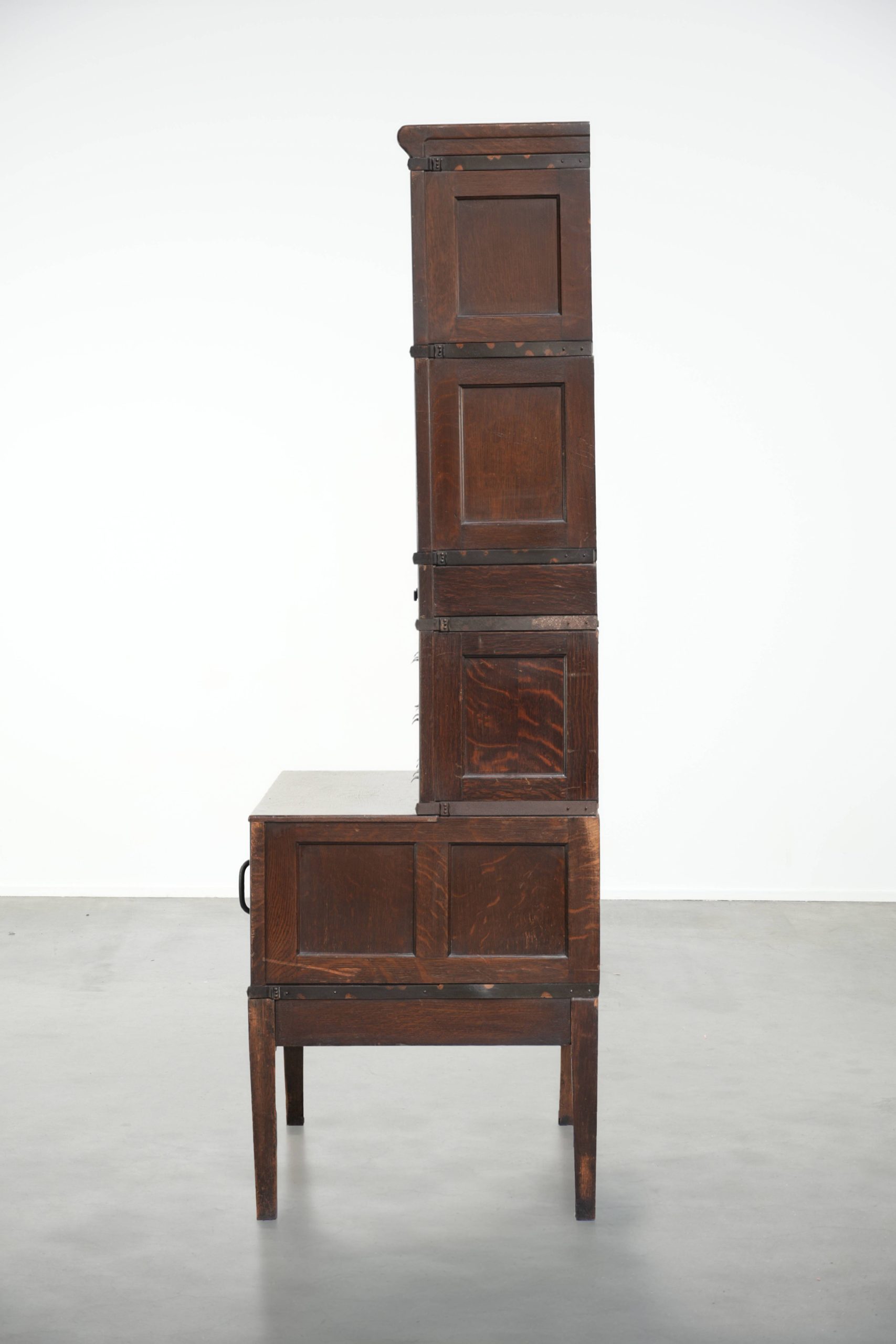 Unieke en zeer originele 19e eeuwse globe Wernicke modulaire notaris/ kantoor/ apothekerskast - Afbeelding 4