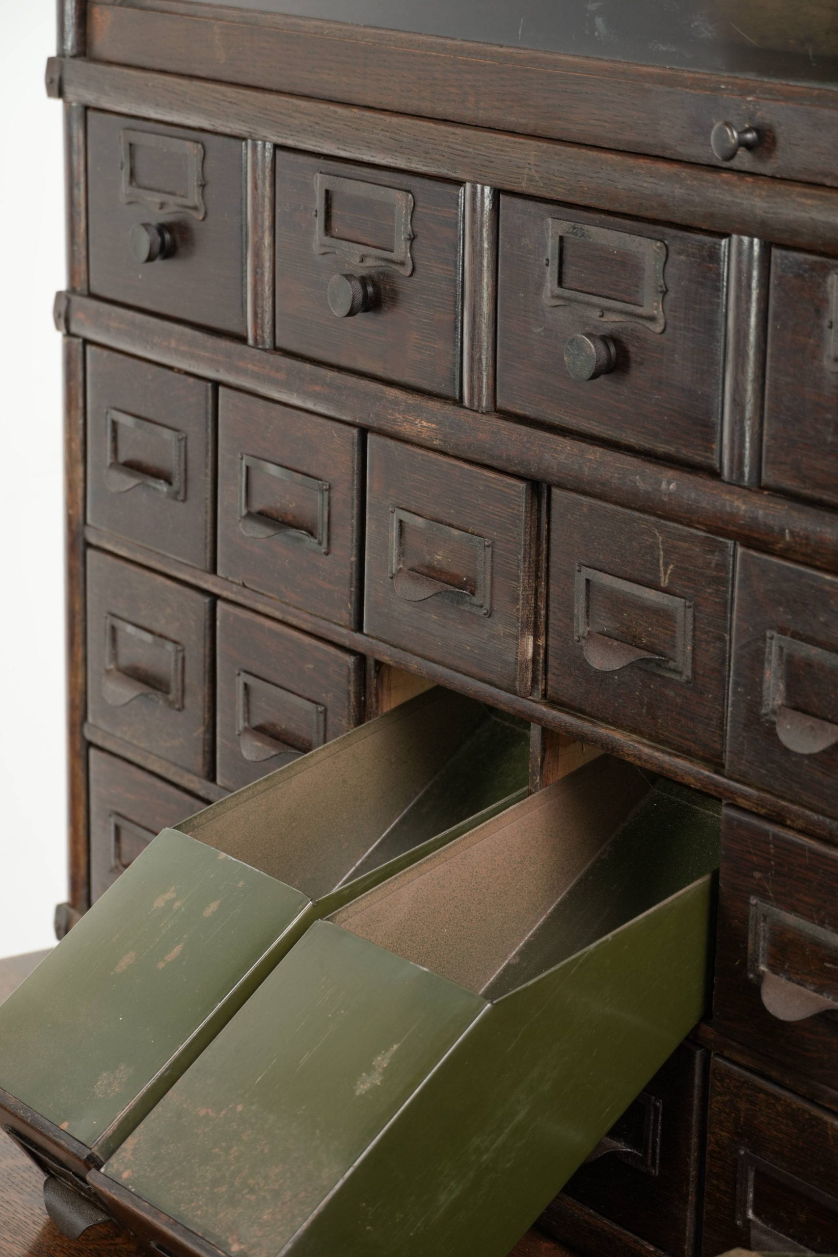 Unieke en zeer originele 19e eeuwse globe Wernicke modulaire notaris/ kantoor/ apothekerskast - Afbeelding 9