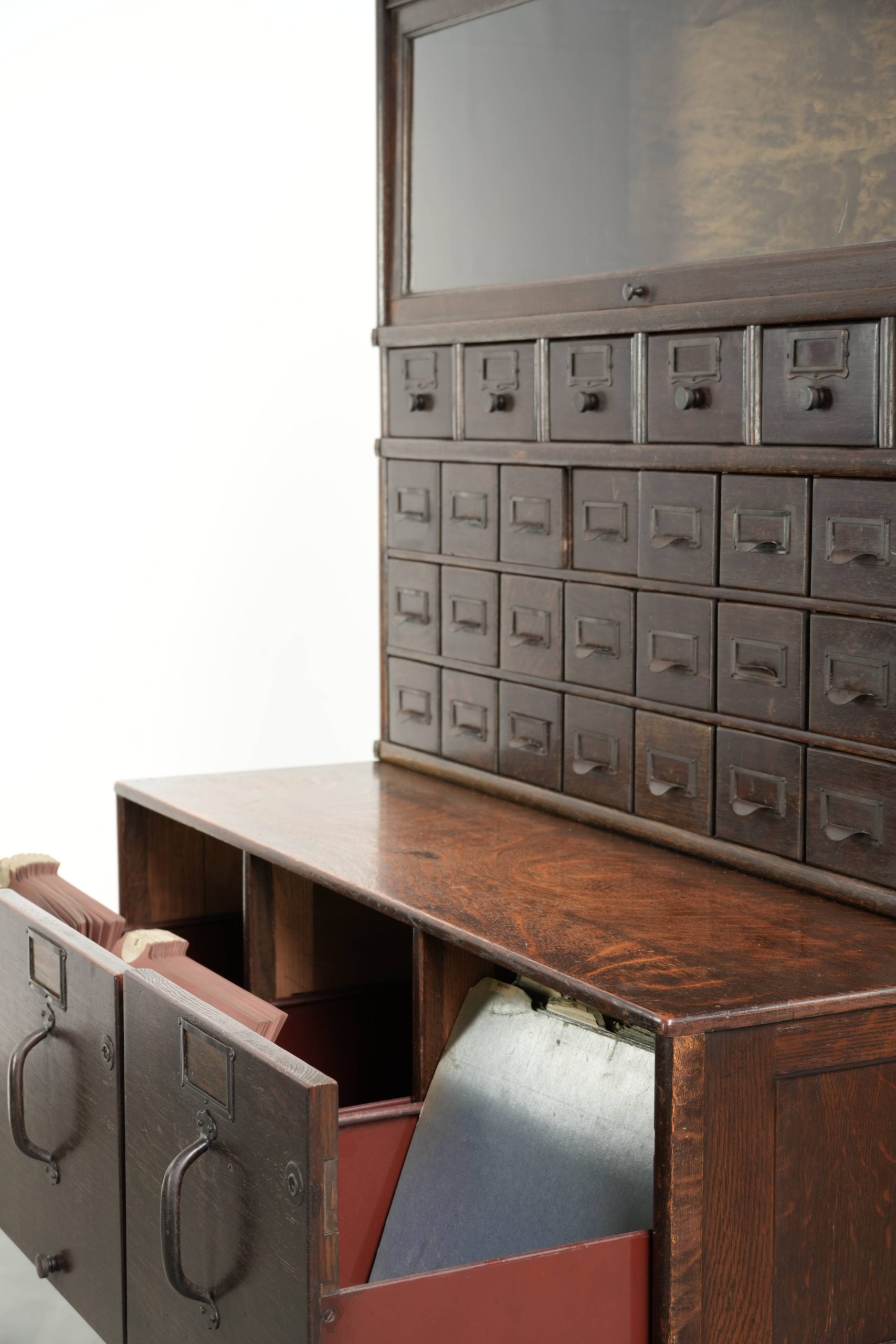 Unieke en zeer originele 19e eeuwse globe Wernicke modulaire notaris/ kantoor/ apothekerskast - Afbeelding 7