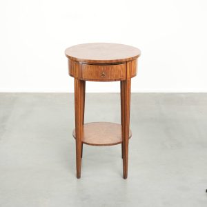 Prachtige Franse marqueterie bijzettafel/plantentafel in Empire stijl
