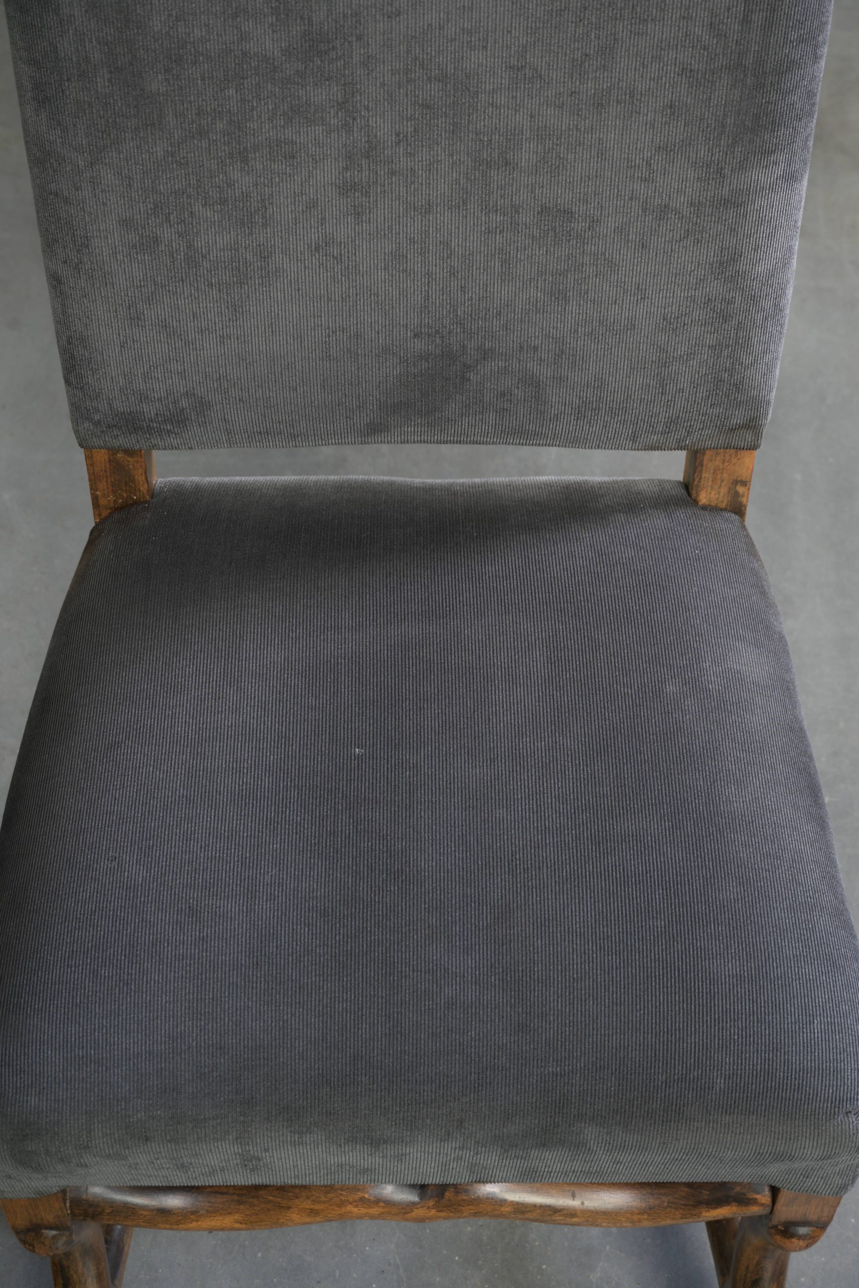 Set van 4 Os de Mouton eetkamerstoelen uit eind 19e eeuw met een stoffen zitting en een luxe uitstraling - Afbeelding 5